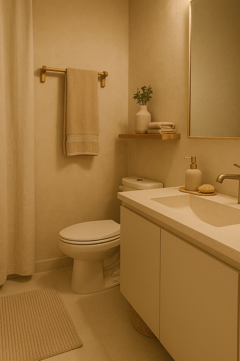 Neutral Bathroom Styling — Small Spaces Edition