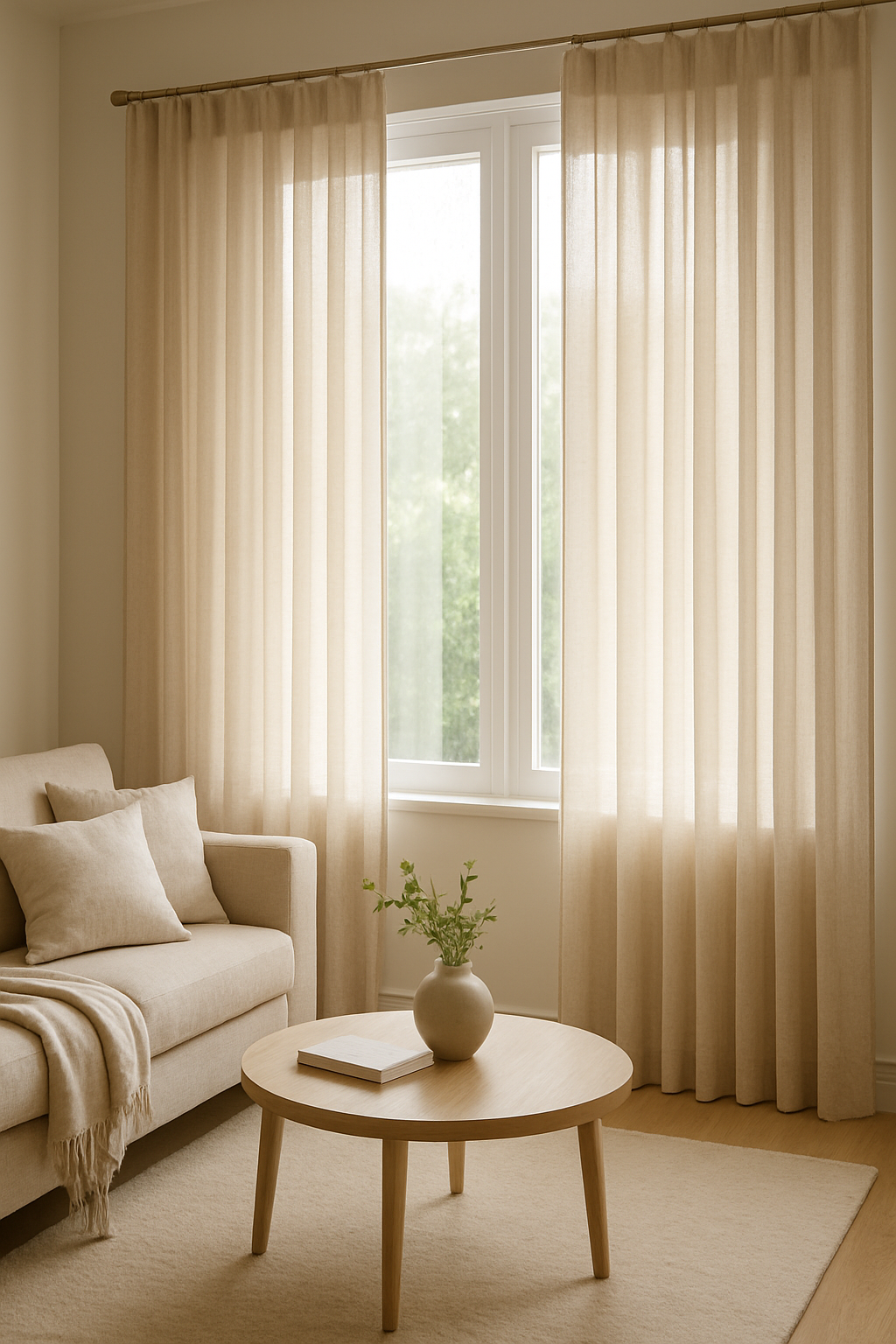 Soft Curtain Styling — Airy & Bright Spaces