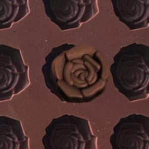 2PCS Rose Flower Chocolate Molds 15 Cavity Silicone Candy Molds Non-Stick Sweet Valentines Day Molds Gummy Ice Jelly Molds for Wax Melt Resin Casting Candles Soap
