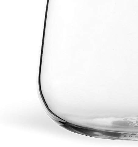 Viva Classic Glass Creamer and Sugar Set - Coffee and Tea Serving Set - Cream Pitcher 9.5 oz / 280ml and Sugar Bowl 12 oz / 350 ml with Cork Lid and Metal Spoon, Milk and Sugar for Coffee Bar