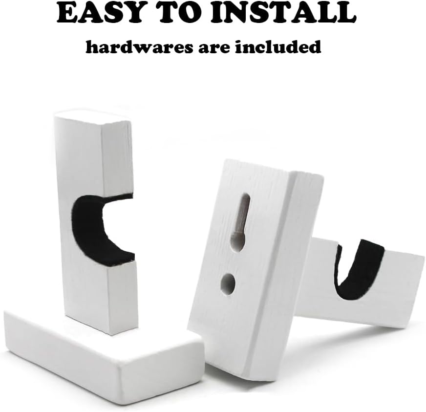 Bijun Hockey Stick Wall Mount, Hockey Puck Display Case, Horizontal Hockey Stick Hanger Holder, Hockey Stick Horizontal Rack