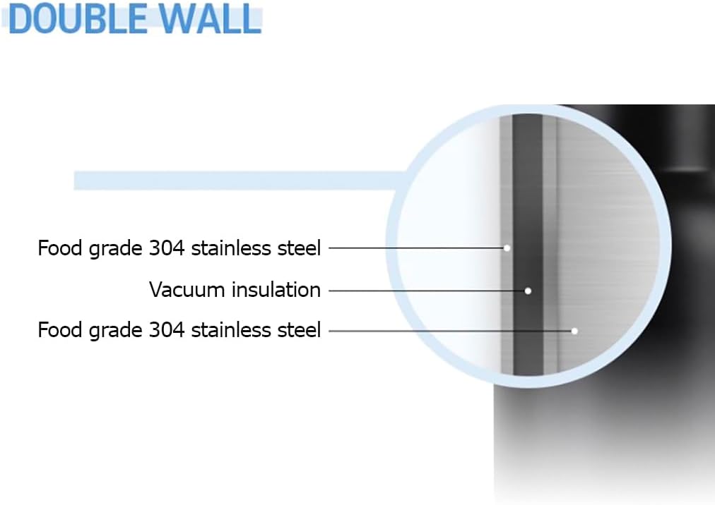 Mother of Pearl Design Stainless Steel Water Bottle 10.1 oz Leakproof Screw Cap Wide Mouth Double Wall Vacuum Insulated Travel Sport Water Flask Thermo Mug (Peony Blue)