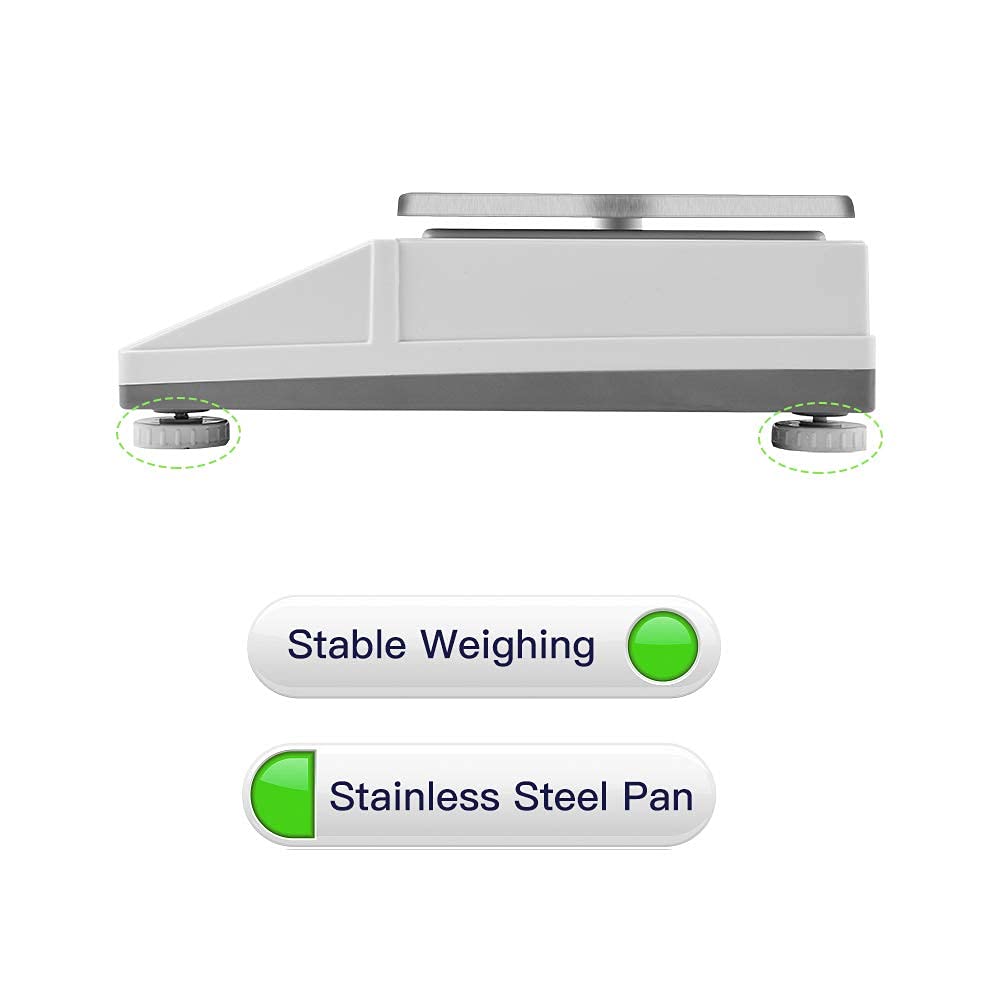 High-Precision Laboratory Digital Analytical Balance Electronic Scales Industrial Scale (3kg/0.01g (Square Pan))