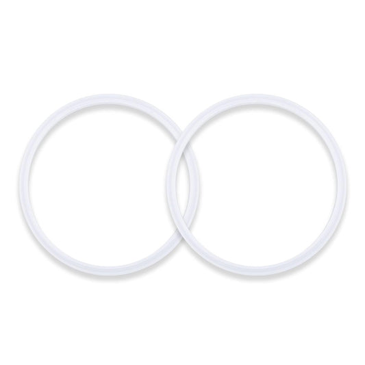 2-Pack Sausage Stuffer Gasket Replacement, 4.83-inch Food-Grade Silicone O-Ring Seal for 3L 5L 7L Vertical & Horizontal Sausage Makers, Compatible with Hakka Brothers, V-evor, Weston
