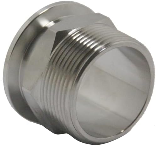 SS304 KF40 NPT Male Adaptor thread 1.5" NW40 KF Male coupling ISO-KF40 X NPT 1.5"