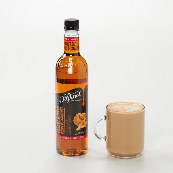 DaVinci Gourmet Classic Peanut Butter Syrup, 25.4 Fluid Ounces (Pack of 4)
