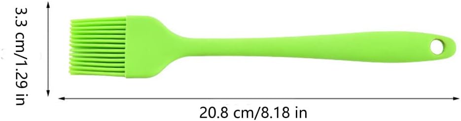Silicone brush, Oil Brush for BBQ Kitchen Cooking Baking and Grilling (2 PCS,green)