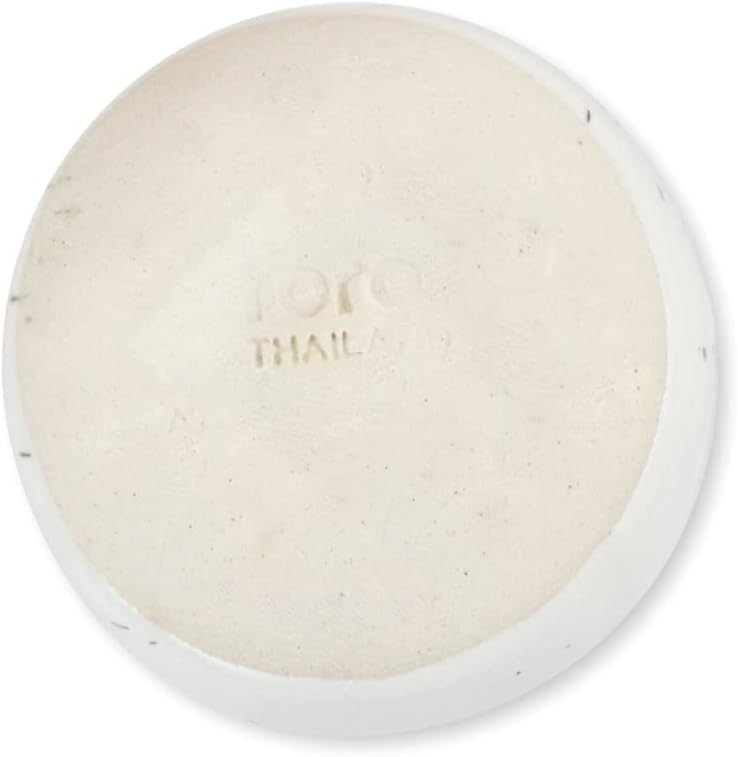 roro Handmade Ceramic Mini Creamer Cups – Set of 4, Dimpled White Matte Speckled Stoneware, 3-Inch Small Pitchers for Coffee, Espresso, Milk, or Sauce