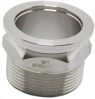 SS304 KF40 NPT Male Adaptor thread 1.5" NW40 KF Male coupling ISO-KF40 X NPT 1.5"