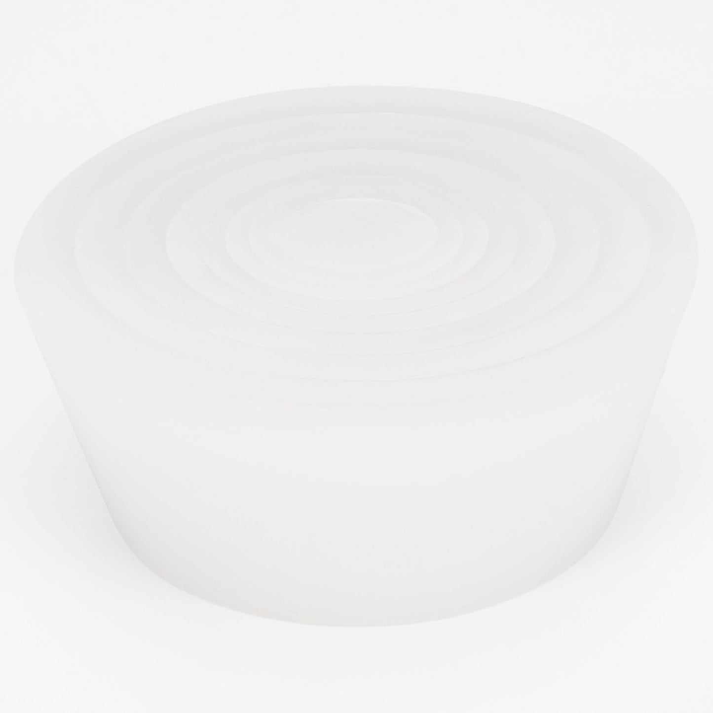 Labasics Filter Adapter Cones, Durable Tapered Collar Silicone Stopper Buchner Funnel Flask Cones Adapter Set, Wear Resistance Smooth Surface, Pack of 9, White