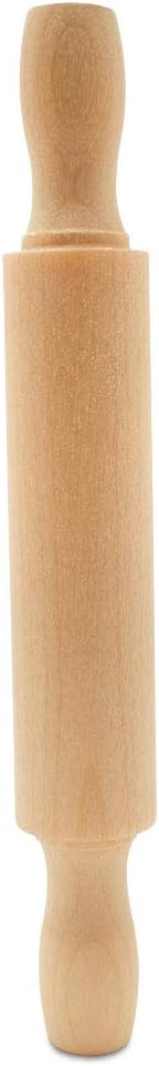 Wooden Mini Rolling Pin, 5 Inches Long, Pack of 25, Great for in The Kitchen, Play-doh, Crafting and Imaginative Play, by Woodpeckers