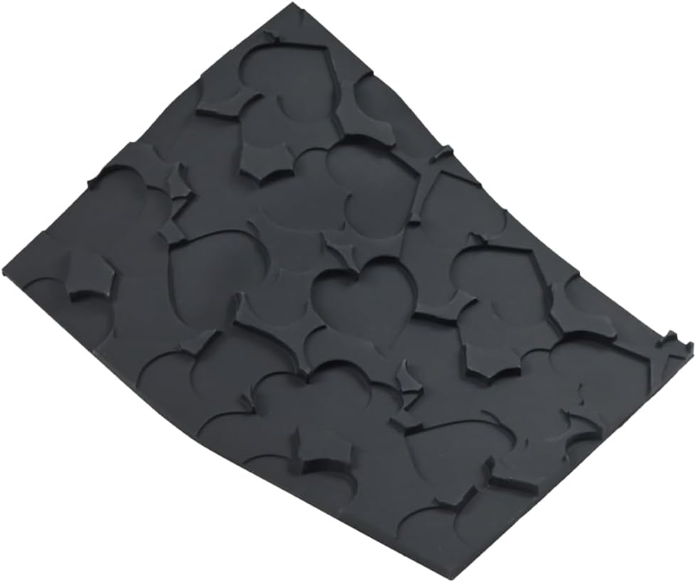 mostsom Silicone Lace Mold for Sugarcraft, Chocolate, Fondant, Resin, Soap & Clay Decorating Love Heart Pattern Molds for Cake, Cupcake & Dessert Modeling (B_ Love Heart)