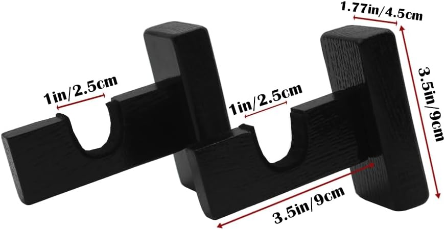 Bijun Hockey Stick Wall Mount, Hockey Puck Display Case, Horizontal Hockey Stick Hanger Holder, Hockey Stick Horizontal Rack