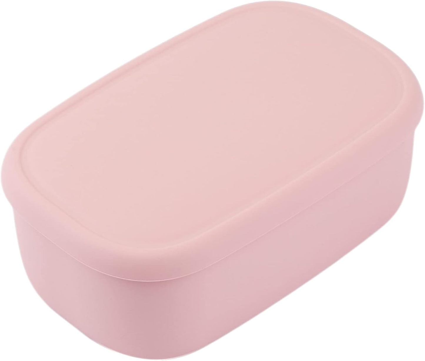 BLUE GINKGO Nesting Silicone Containers - Large Silicone Food Storage Container | BPA Free, Airtight, Dishwasher and Freezer Safe (47.5 oz) - Pink