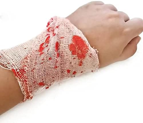Wholelovein Halloween Creepy Bloody Cloth 800 inch Scary Blood Gauze Bandages Decorations