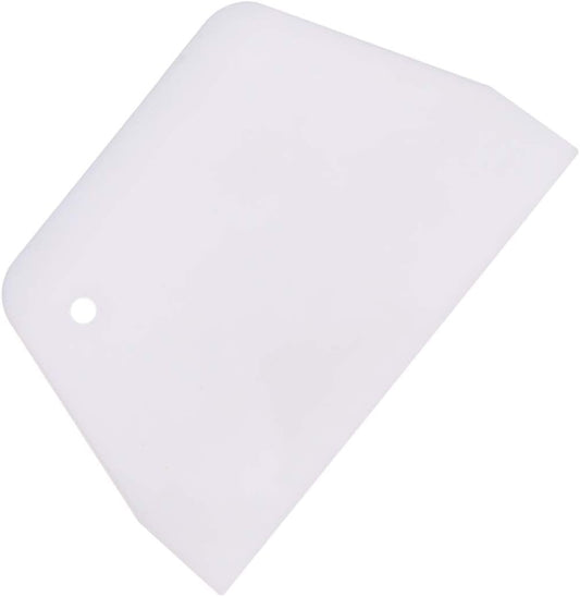 Cabilock 2pcs Cake Scraper Icing Smoother Flexible Plastic Cake Scraper Smoother for Bakery Pastry Cake Decoration Kitchen DIY Baking Tool