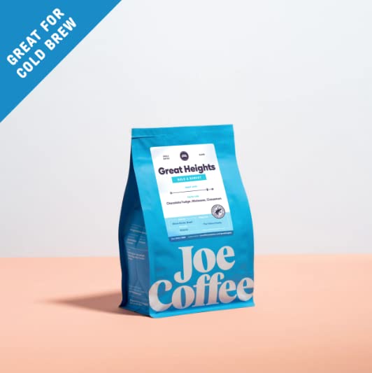 Joe Coffee Company (NYC Roaster), Great Heights Ground Specialty Coffee, 12 oz Bag, Rainforest Alliance Certified, Kosher, Climate Friendly