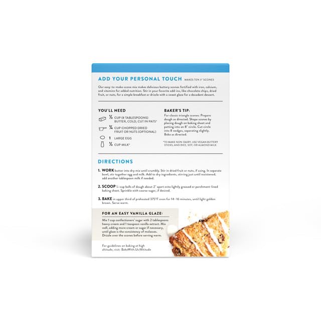 King Arthur Baking Company Gluten-Free Scone Mix 12 oz., Breakfast Mix, Non-GMO