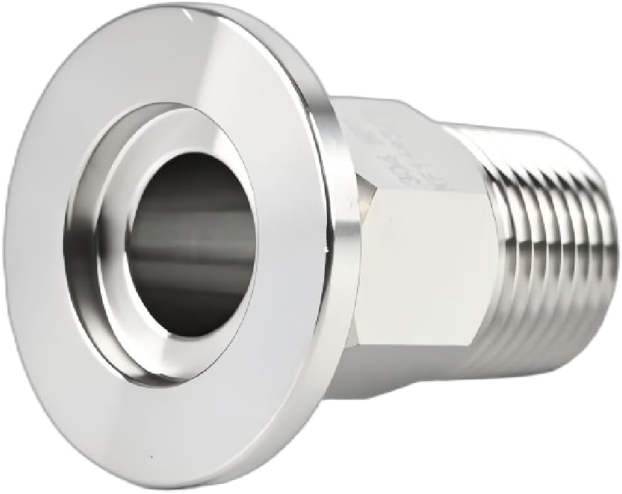SS304 KF16 NPT Male Adaptor thread 3/8" NW16 KF Male coupling ISO-KF16 X NPT 3/8"