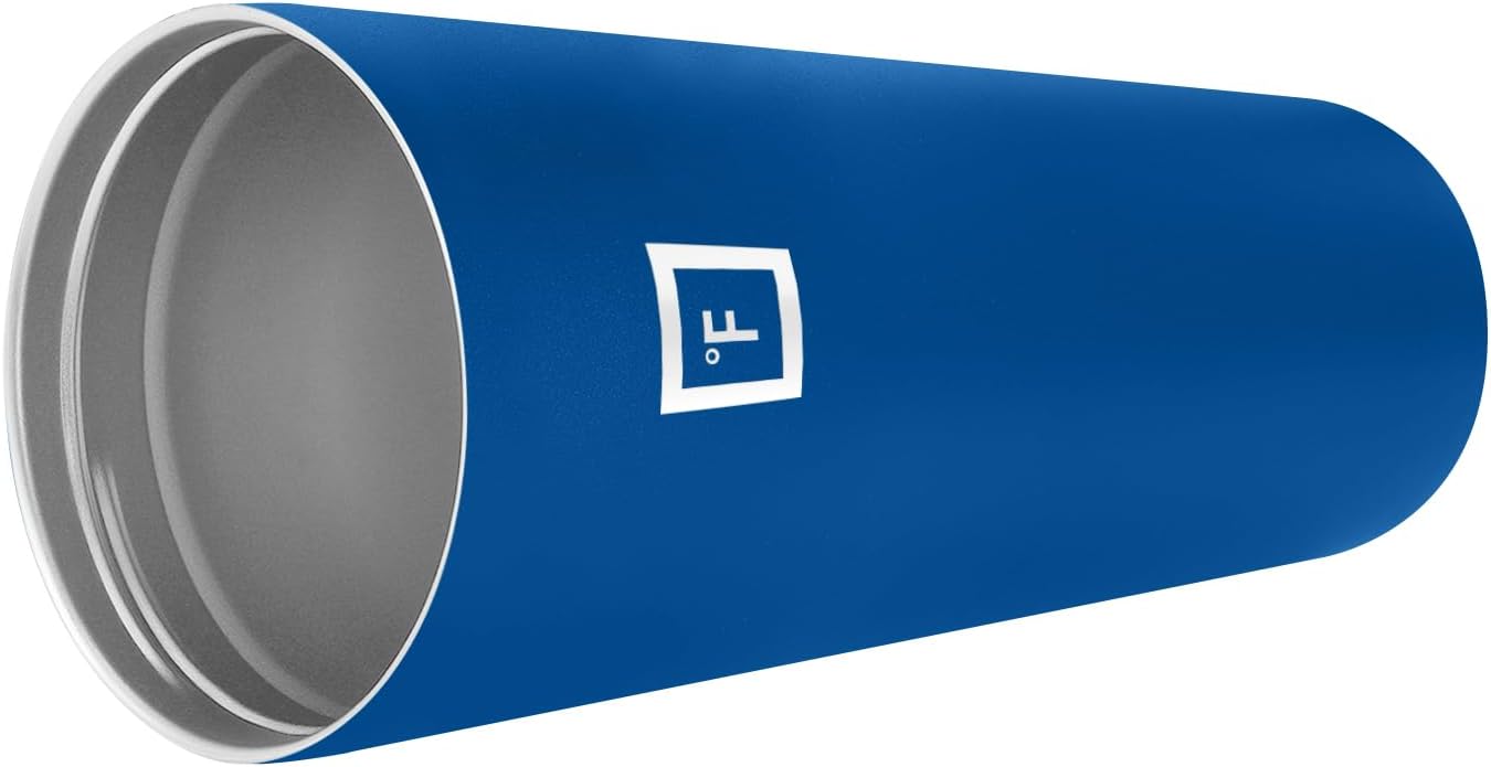 IRON °FLASK Classic Tumbler - Vacuum Insulated Stainless Steel Water Bottle, Double Walled, Drinking Cup, Insulated Travel Mug (Cobalt, 32 oz Solid Lid)