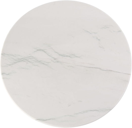 Koville Natural White Marble Cutting Board, 16 Inch Marble Cutting Boards for Kitchen Countertop, Stone Cheese Boards Pastry Boards for Baking, Charcuterie, Trivet, Round Serving Slab for Counter