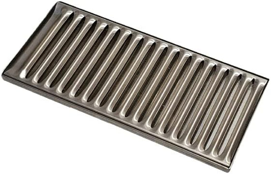 Stainless Products Ltd Stainless Steel Low Profile Drip Tray - Perfect for Home, Club, Bar, Cafe, Restaurant, Hotel, or Commercial Use - Heavy Duty Easy to Clean, No Drain (4″x9″)