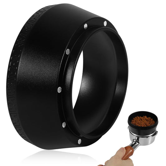 Magnetic Dosing Funnel, 53mm Espresso Dosing Funnel Aluminous Alloy Compatible with Breville 53mm Bottomless Portafilter