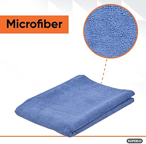 Superio Microfiber Squeegee Towel Extra Large Miracle Cloth 20 x 30 Streak Free Microfiber Floor Cloth-Rag for Cleaning House, Kitchen, Bathroom-Scratch Free