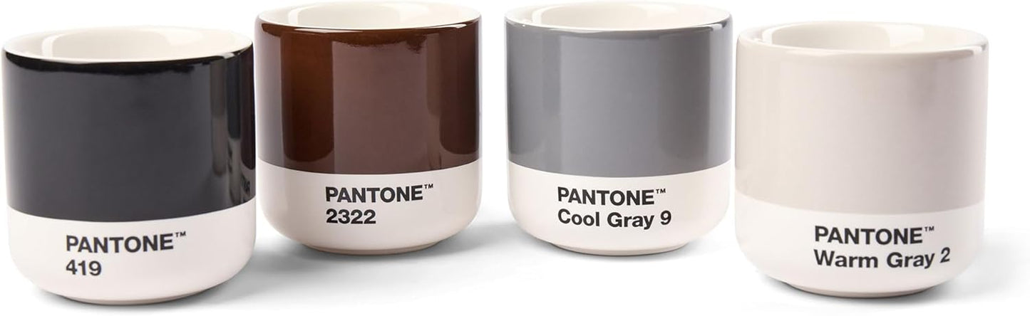 Copenhagen Design Pantone Macchiato Cup - Coffee, Latte, Macchiato Mug - 3.34oz/100ml, Brown 2322