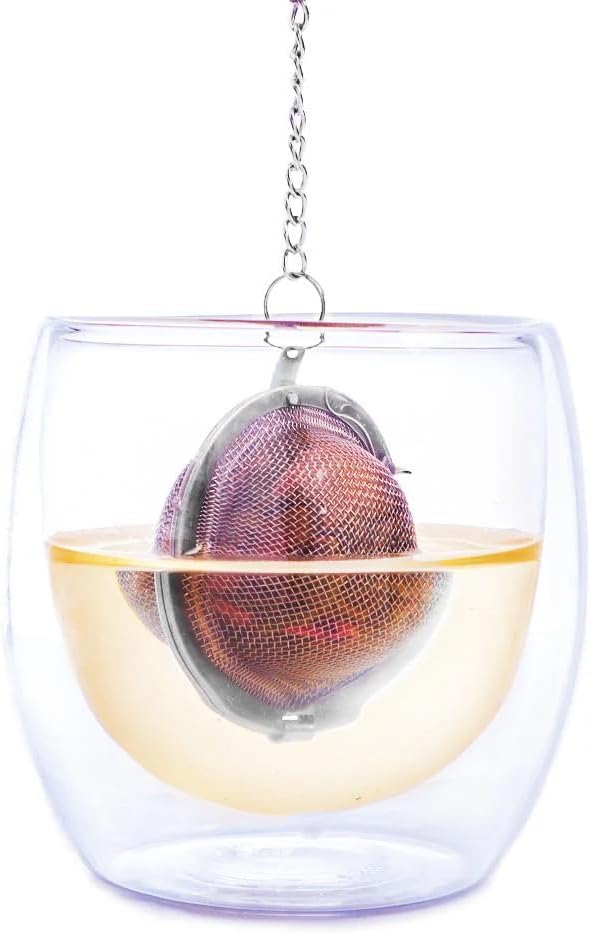 TGL Co. Stainless Steel Ball Tea Infuser | Durable Teapot Green Tea Filter | Perfect for Loose Leaf Tea Brewing