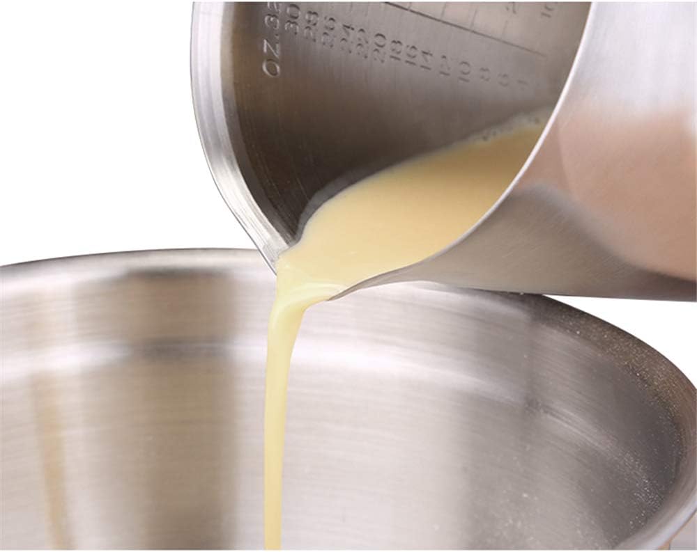 KSENDALO 1.0L/32oz SUS304 Stainless Steel Measuring Cup - Precision Engraved Markings for Liquid, Coffee, Milk & Espresso - 4 Cup Kitchen Mixing Pitcher, Container for Baking & Frothing