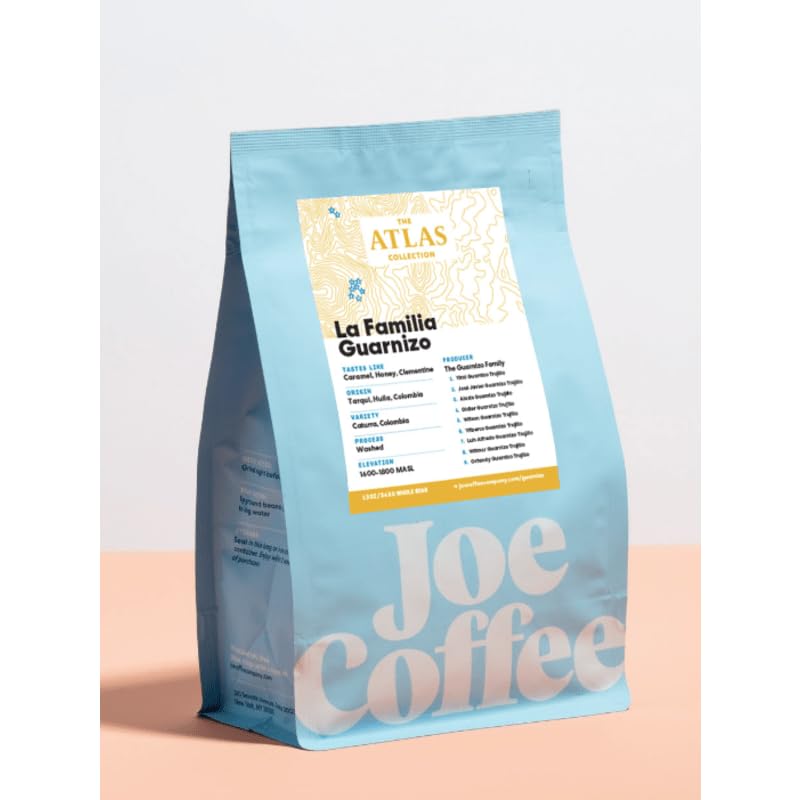 Joe Coffee Company - La Familia Guarnizo Whole Bean Specialty Coffee, 12 oz Bag | NYC Roaster, Rainforest Alliance Certified, Kosher, Climate-Friendly