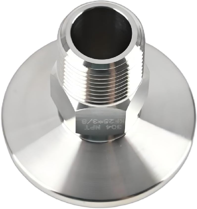 SS304 KF25 NPT Male Adaptor thread 3/8" NW25 KF Male coupling ISO-KF25 X NPT 3/8"