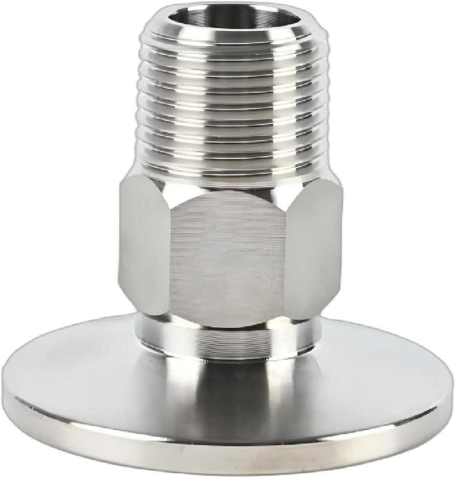 SS304 KF25 NPT Male Adaptor thread 3/8" NW25 KF Male coupling ISO-KF25 X NPT 3/8"