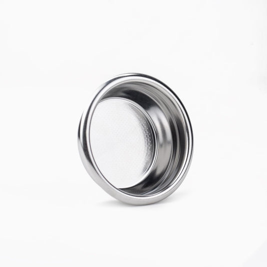 Crema Coffee Products 58mm Filter Basket | Single Shot Non-Pressurized Stainless Steel Basket | Compatible with Breville 58mm Portafilters | Precise Tapered Profile for Consistent Espresso Shots