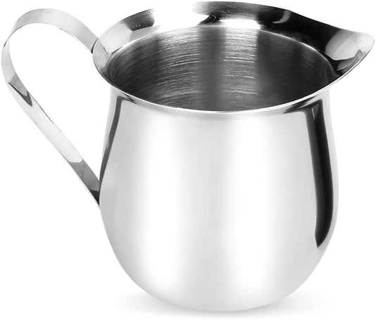 Rolin Roly 150ML Milk Frothing Pitcher Stainless Steel Small Bell-Shaped Creamer Coffee Jug for Barista Cappuccino Espresso Cups Latte Art Pitcher