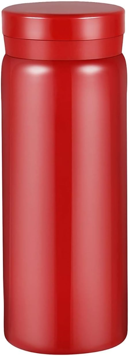 Mini Thermos Cute Water Bottle - 7 oz Tiny Insulated Vacuum 18/10 Stainless Steel Small Flask - Leak Proof & Spill Proof & Keeps Cold and Hot for Drink, Coffee, Tea - Red