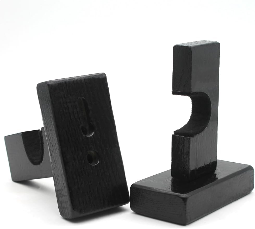 Bijun Hockey Stick Wall Mount, Hockey Puck Display Case, Horizontal Hockey Stick Hanger Holder, Hockey Stick Horizontal Rack