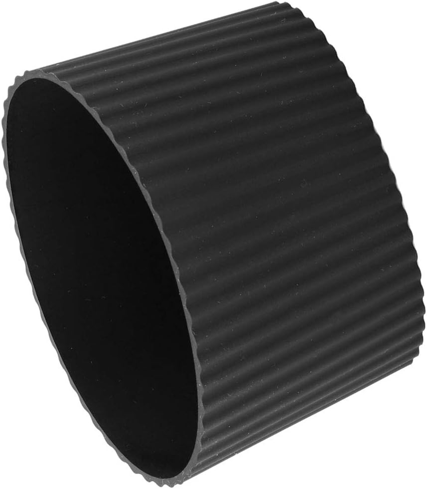 uxcell Silicone Nonslip Glass Bottle Mug Cup Sleeve Protector Cover Black