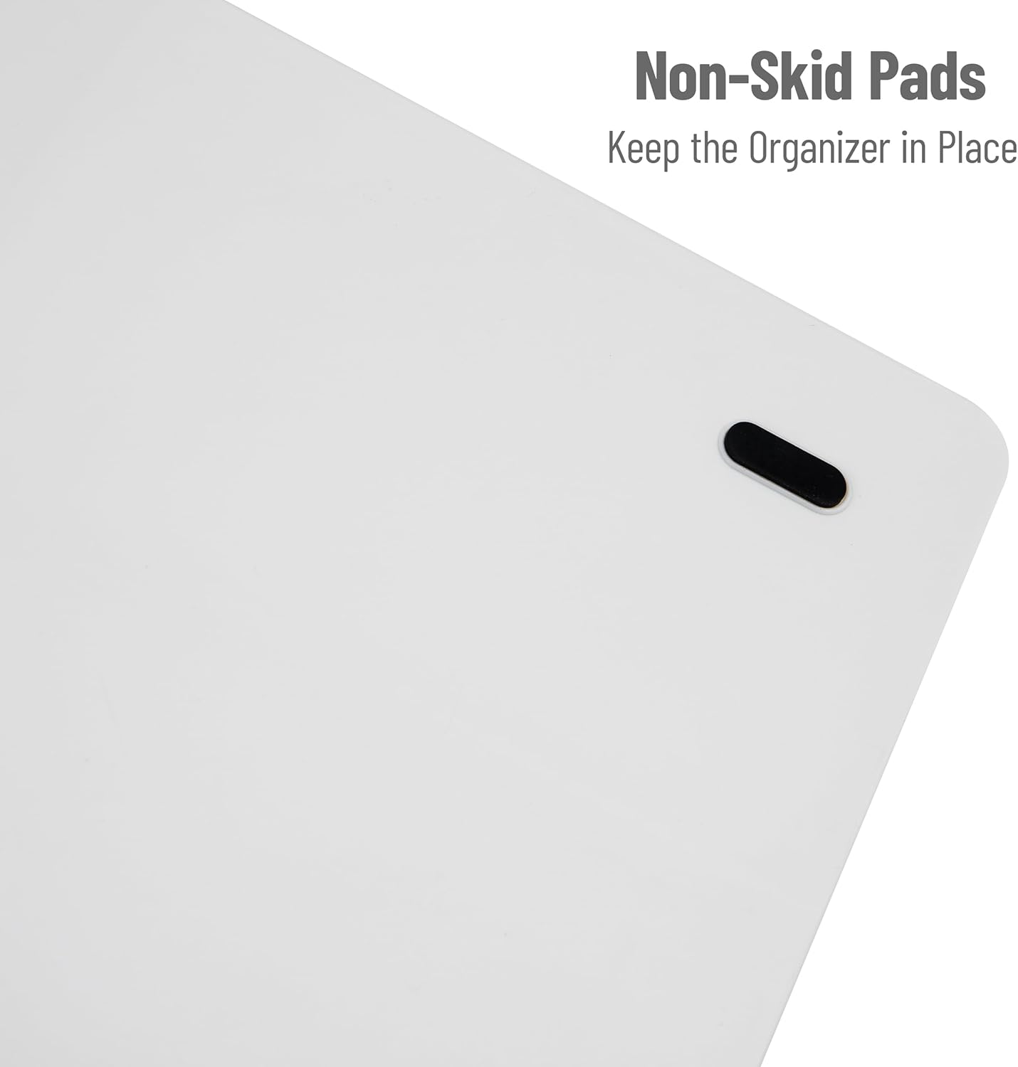 Mind Reader Cup and Condiment Station, Countertop Organizer, Coffee Bar, Kitchen, Stirrers, 17.875"L x 9.5"W x 6.625"H, White