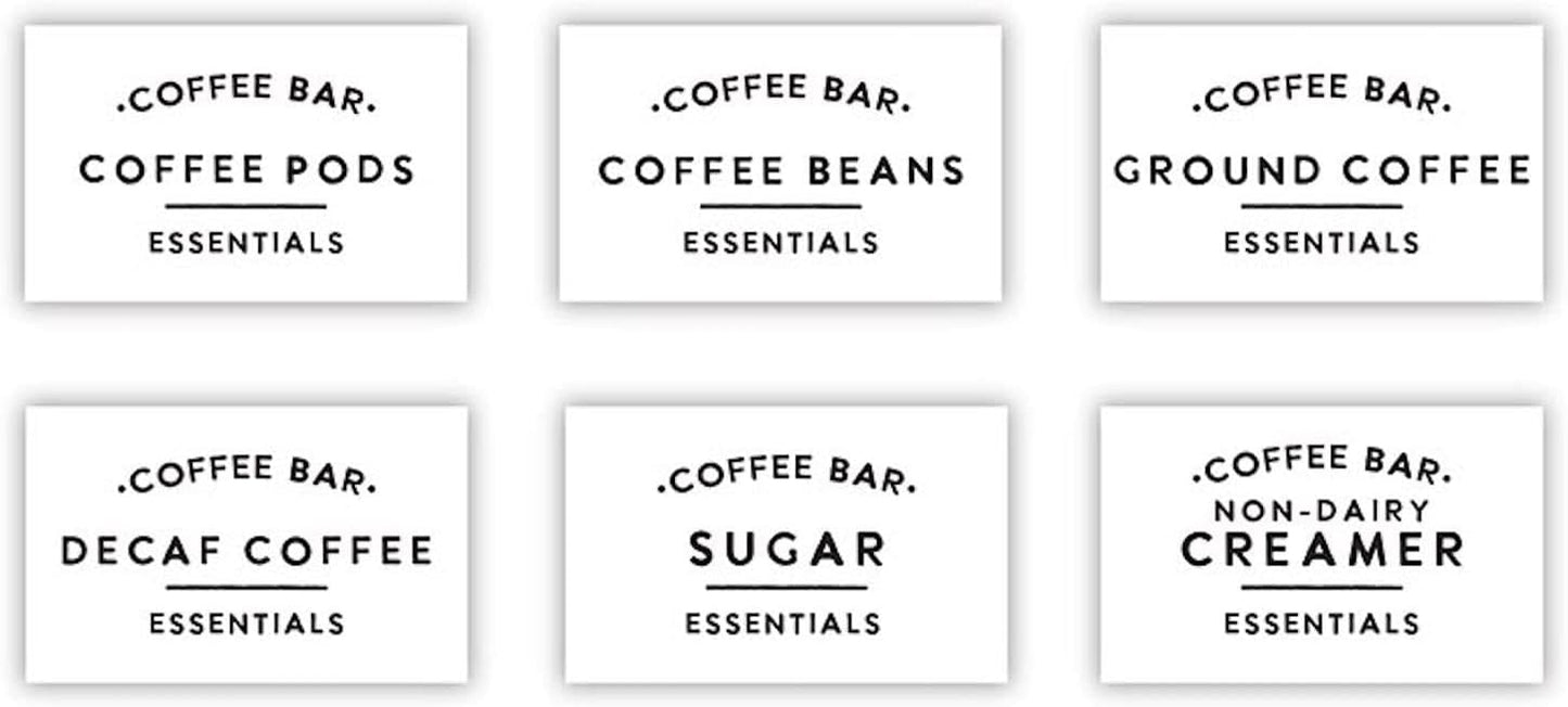 Santa Barbara Design Studio Coffee Bar Gifts Glass Coffee Canister with Wood Lid, 84-Ounce, Clear