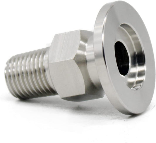 SS304 KF16 NPT Male Adaptor thread 1/4" NW16 KF Male coupling ISO-KF16 X NPT 1/4"