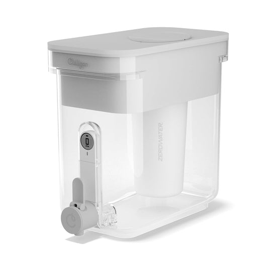 Culligan with ZeroWater Technology 22-Cup Water Filter Dispenser – Includes 5-Stage Advanced Water Filter, Certified to Reduce Lead, Total PFAS (Forever Chemicals), Mercury, Fluoride, and Chlorine