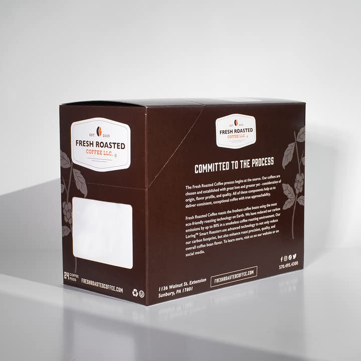 Fresh Roasted Coffee, Anniversary Blend, Medium Roast, 24 Pods for K Cup Brewers