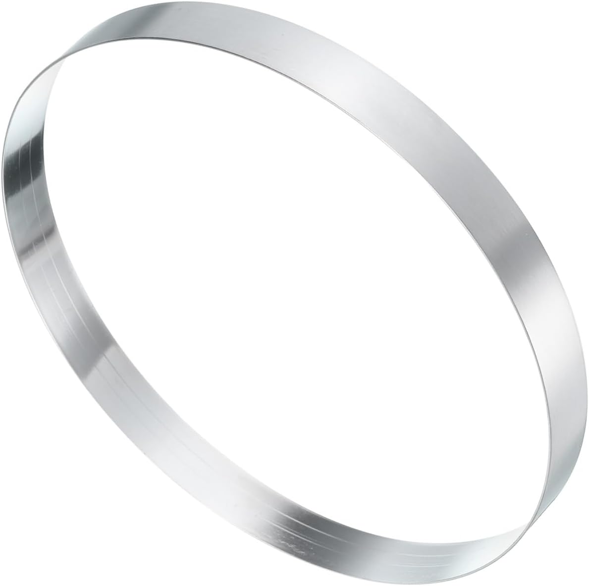 HARFINGTON Round Cake Ring 7.48 x 1 Inch Seamless Stainless Steel Pastry Mousse Dessert Ring Mirror Coating for Baking Cooking English Muffins Crumpet Making Tool