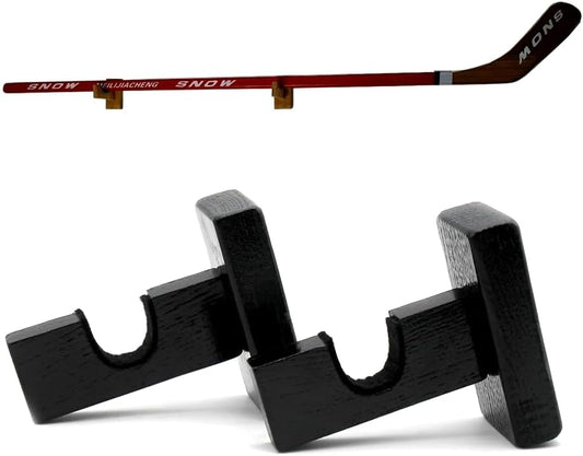 Bijun Hockey Stick Wall Mount, Hockey Puck Display Case, Horizontal Hockey Stick Hanger Holder, Hockey Stick Horizontal Rack