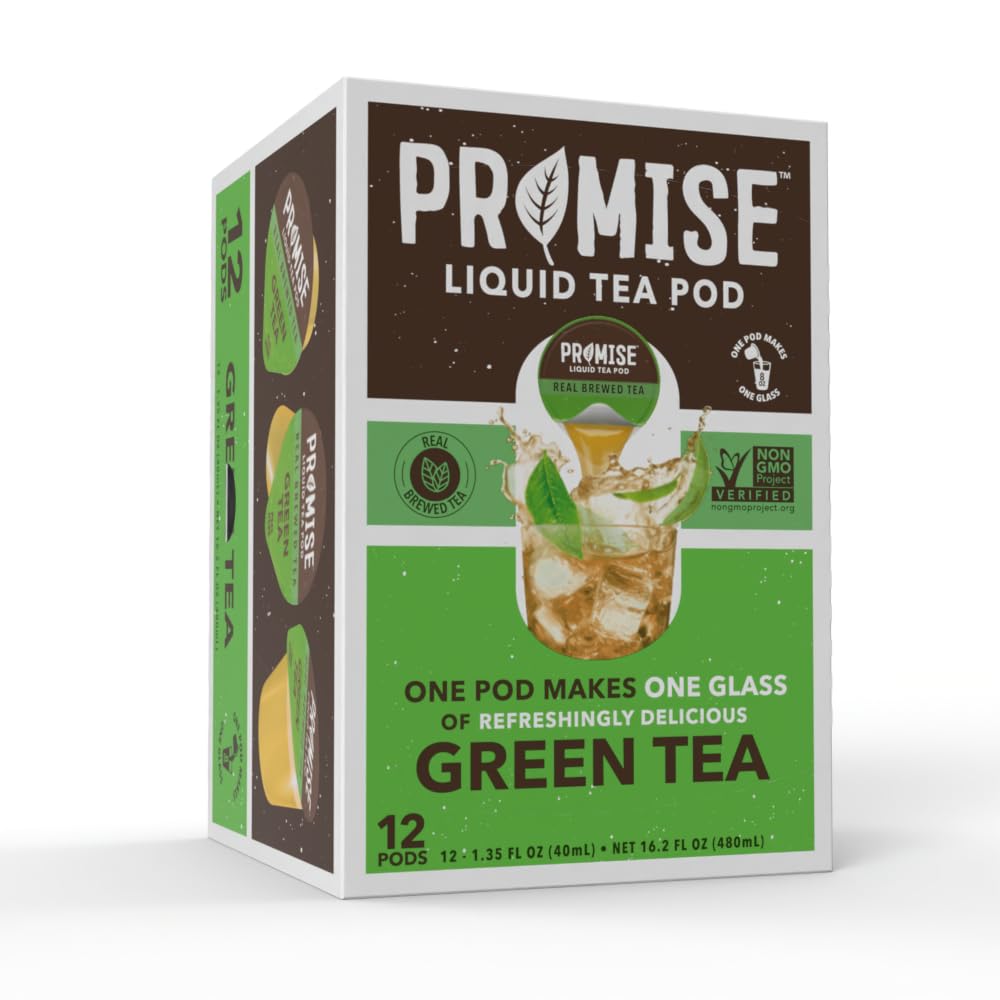 Promise Tea by Java House - Cold-Brewed Tea Concentrate Pods - Ethically Sourced - Green Tea - Pack of 12