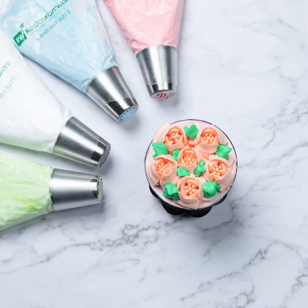 Restaurantware-Russian Piping Tip, 1 Tulip Cake Decor Piping Tip - #50, Corrosion-Resistant, Stainless Steel Decorating Tip For Frosting, Dishwashable, Decorate Cupcakes, Cakes, or Cookies