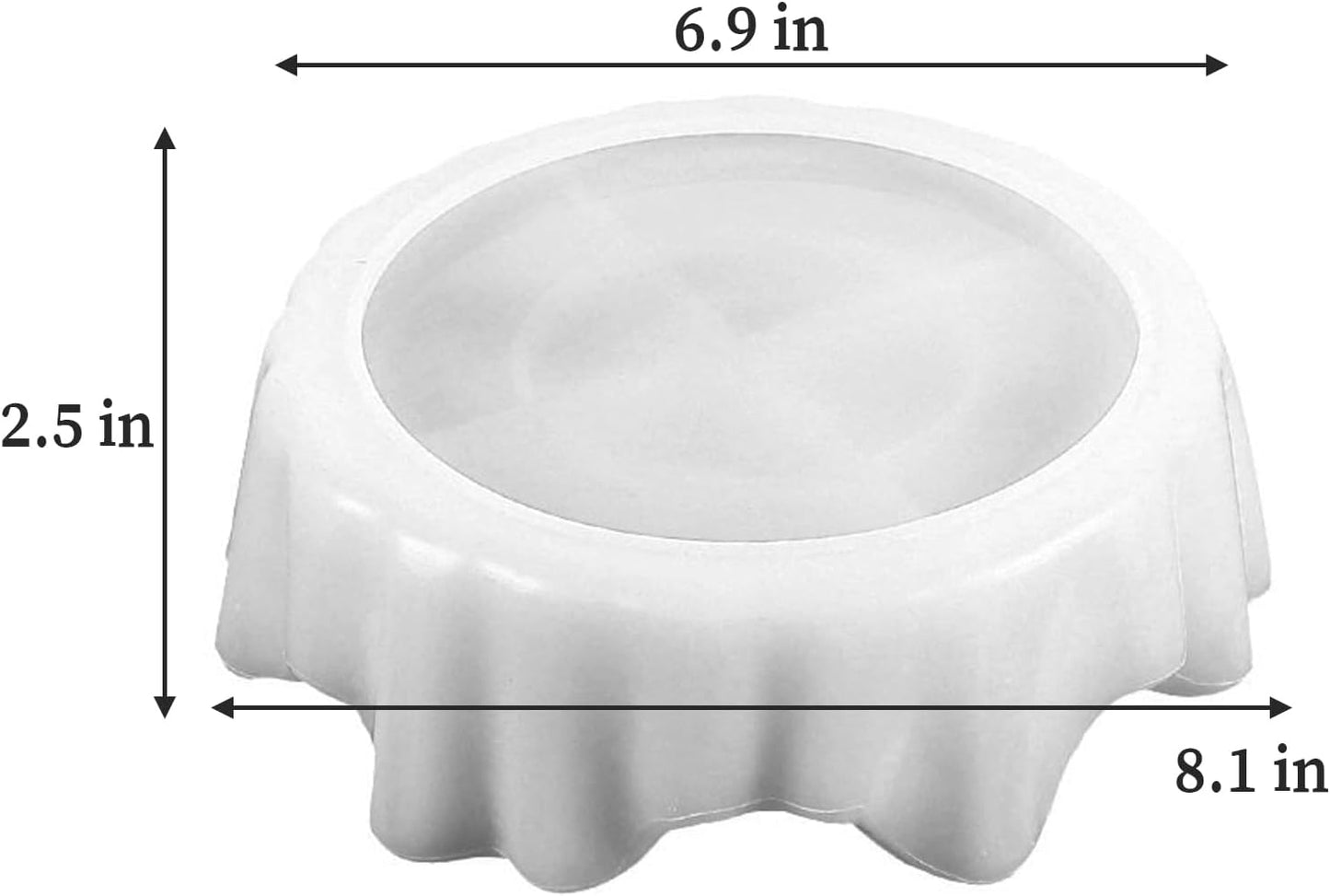 Wehous Large Irregular Bowl Silicone Mold, Unique Storage Epoxy Resin Concrete Molds, Big Candle Holder Tray Container Jewelry Holder Succulent Pot Makeup Organizer Casting Mold Art Craft Ornament
