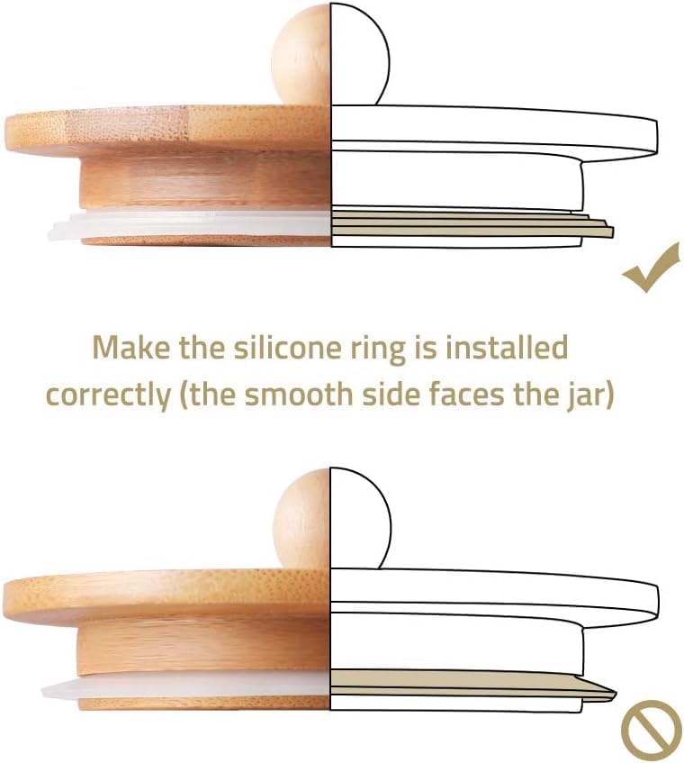 Sweejar Ceramic Kitchen Canisters, Porcelain Food Storage Jar with Airtight Seal Wooden Lid, Home Container Serving for Coffee Beans, Tea-leave, Sugar, Salt and More (White, XS(6.8 FLOZ))